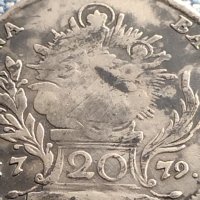Сребърна монета 20 кройцера 1779г. Карл Теодор Мюнхен Бавария 29757, снимка 7 - Нумизматика и бонистика - 42969761