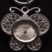 Ключодържател часовник с кристали GIULIO QUARTZ WATER RESISTANT 42327, снимка 3 - Дамски - 43619181