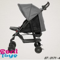 Лятна детска количка ZIZITO Adel, тъмно сива, снимка 4 - Детски колички - 38205645