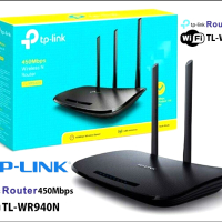 Безжичен рутер TP-Link TL-WR940N - 450 Mbit/s, снимка 1 - Рутери - 43966869