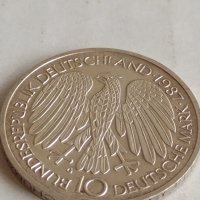 Монета 10 Дойче марки 1987г. Уникат за колекционери 22965, снимка 5 - Нумизматика и бонистика - 37758790