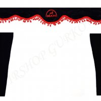 Комплект черни пердета с червени пискюли и лого, снимка 12 - Аксесоари и консумативи - 27639595