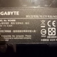 Лаптоп Gigabyte W348M части, снимка 4 - Лаптопи за дома - 34614480