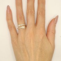 Златни пръстени Пирон  585-14K, снимка 9 - Пръстени - 31553173