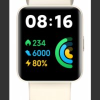 Смарт часовник Xiaomi Redmi Watch 2 Lite в гаранция цвят слонова кост със цилофана., снимка 1 - Друга електроника - 43416433