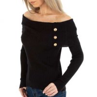 Ликвидация! Дамски плетен пуловер, 3цвята , снимка 7 - Блузи с дълъг ръкав и пуловери - 35180577