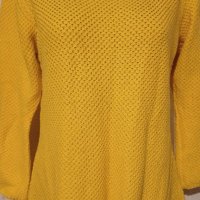 ДАМСКА ЖЪЛТА БЛУЗА  - Размер XL , снимка 1 - Блузи с дълъг ръкав и пуловери - 43809790