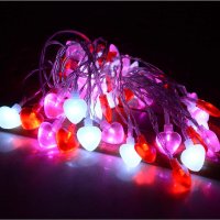 Ezzfairy 45 LED лампи сърца свети валентин за външна декорация (8 режима), снимка 6 - Лед осветление - 43976953