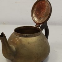 Месингов чайник, снимка 4 - Антикварни и старинни предмети - 32717567