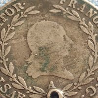 Сребърна монета 20 кройцера 1810г. Франц първи Виена Австрийска империя 13722, снимка 2 - Нумизматика и бонистика - 42944276