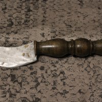 стар нож със дървена дръжка , снимка 4 - Антикварни и старинни предмети - 38274616