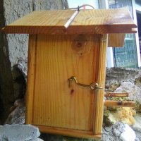 Къщичка за врабчета хранилка за птици, снимка 3 - Антикварни и старинни предмети - 36783131