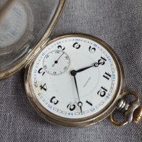 Сребърен джобен часовник Zenith , снимка 2 - Антикварни и старинни предмети - 40414436