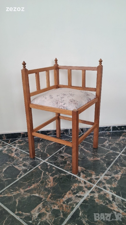 Ъглов стол масив, снимка 1