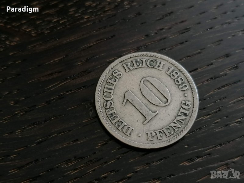 Райх монета - Германия - 10 пфенига | 1889г.; серия A, снимка 1