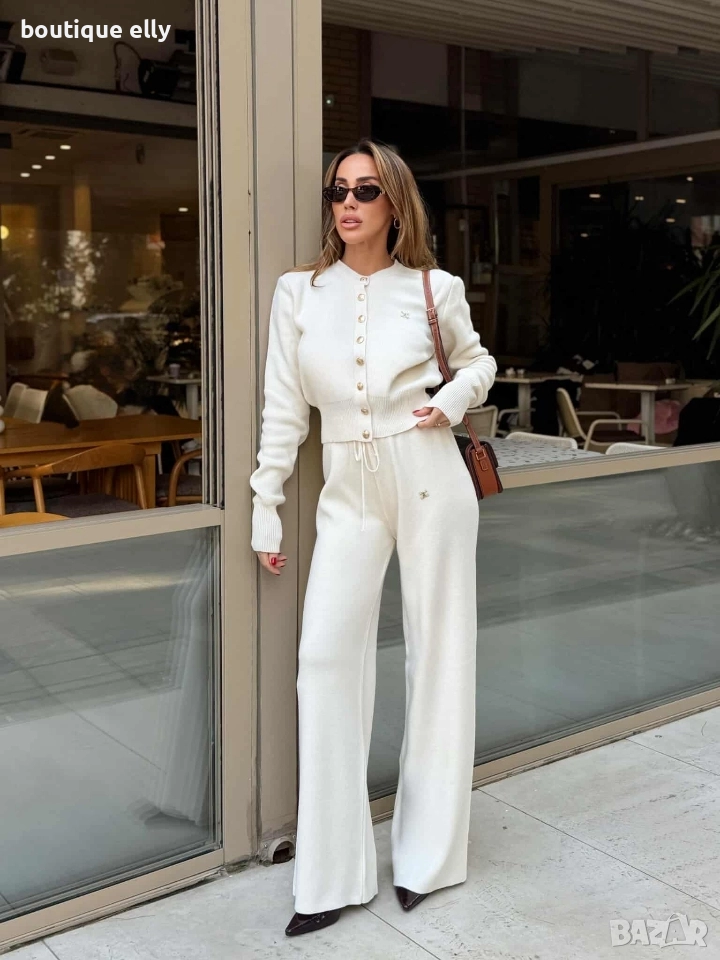 дамски комплект - бяло и розово, снимка 1