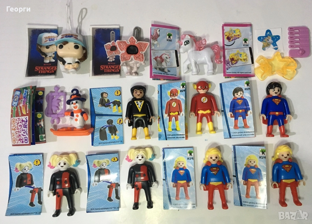 Kinder Surprise DC Playmobil, Stranger Things, Pony + други., снимка 1
