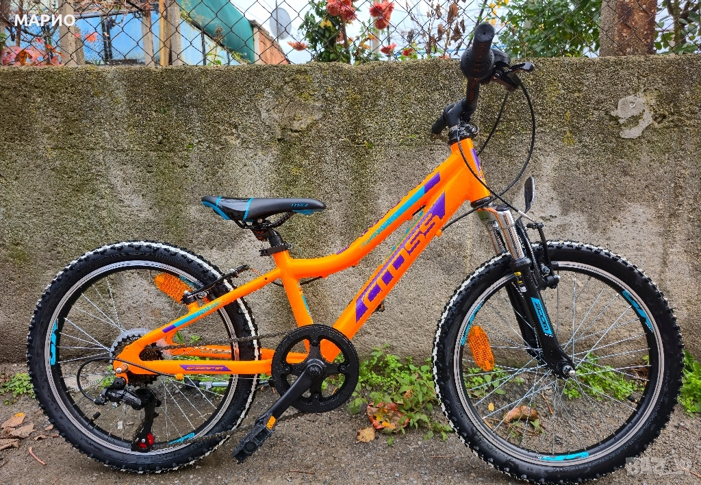 Като нов Алуминиев Детски велосипед 20цола 6 скорости Cross, снимка 1