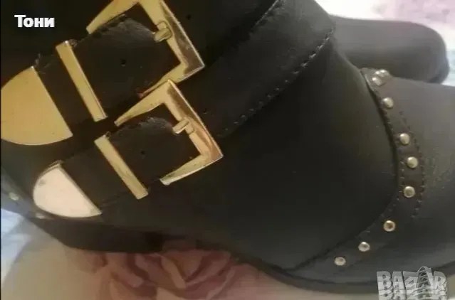 Нови Красиви Кожени Дамски Боти 38, снимка 1