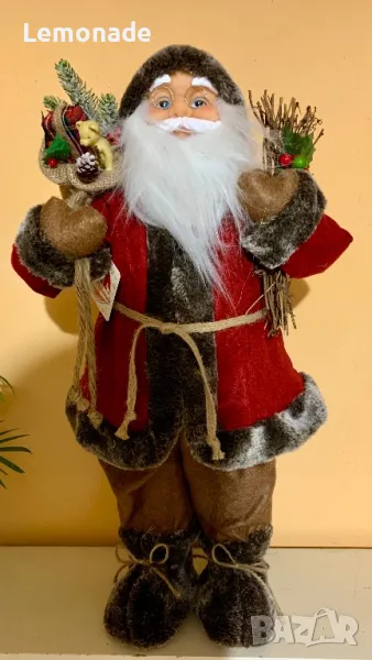 Нов декоративен Дядо Коледа 60 см, снимка 1