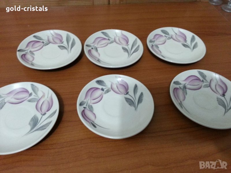 Стар български порцелан чинийки Бонония, снимка 1