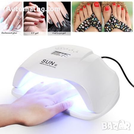 Комбинирана лампа за маникюр Automat 54W, UV/LED SUN, снимка 1