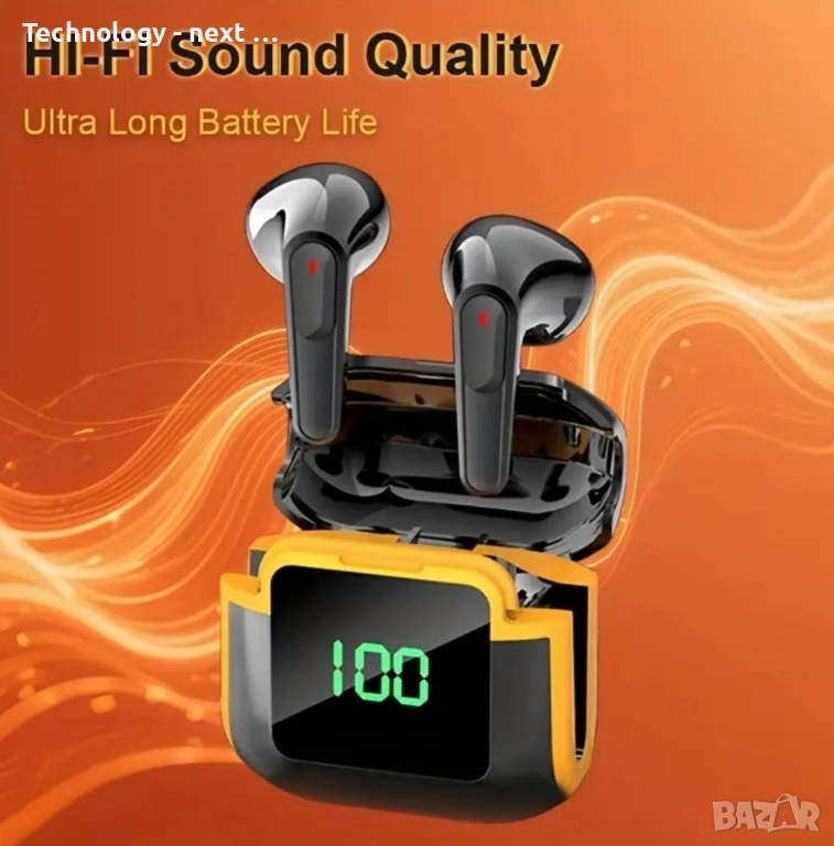 Безжични Bluetooth слушалки Pro90 TWS Pro Gaming с цифров дисплей, снимка 1