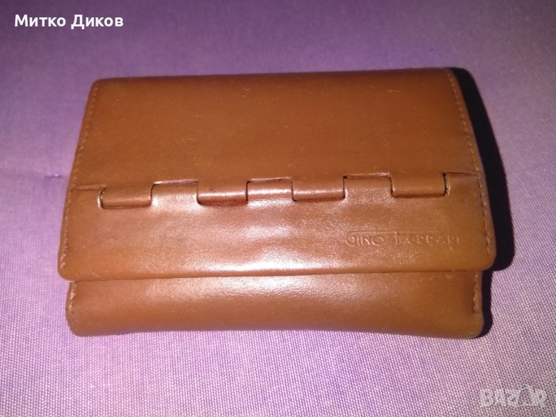 Ginno Ferrari женско портмоне оригинално марково италианско естествена кожа 125х95мм, снимка 1