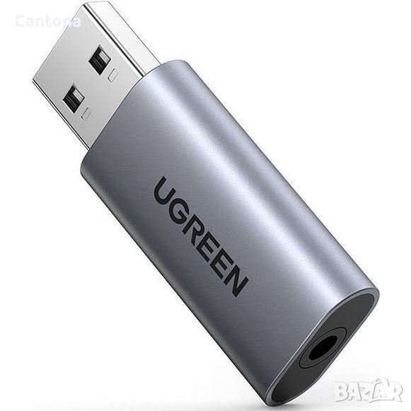 Външна звукова карта UGREEN CM383 USB към 3.5mm Audio Адаптер, снимка 1