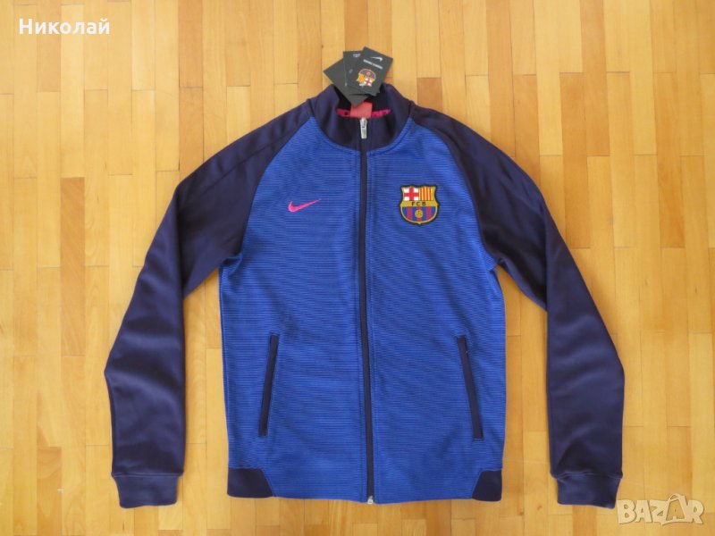 Nike FC Barcelona Authentic Track Jacket, снимка 1