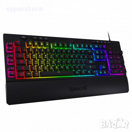 Клавиатура Геймърска USB Redragon Shiva K512 Мултимедийна с RGB Подсветка, снимка 1