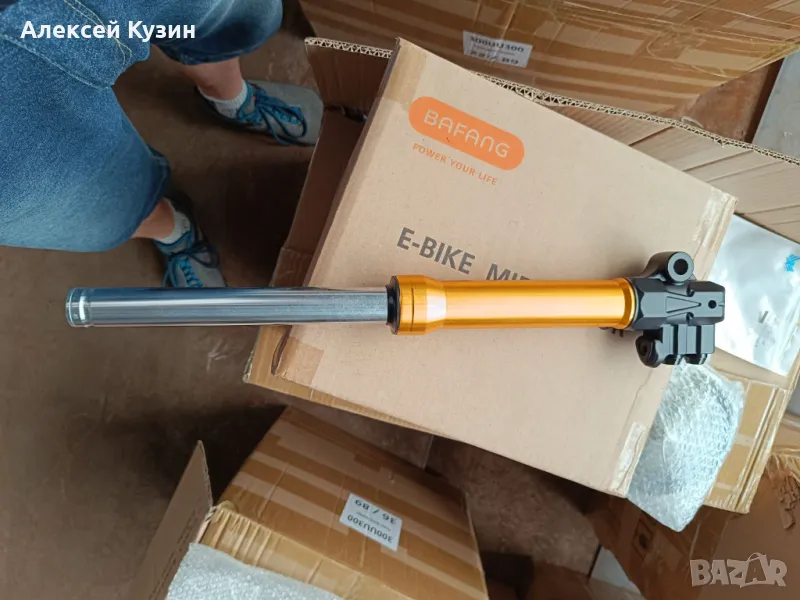 Kugoo KuKirin M5 Pro електрически тротинетка преден амортисьор ляв KKM5-0002, снимка 1