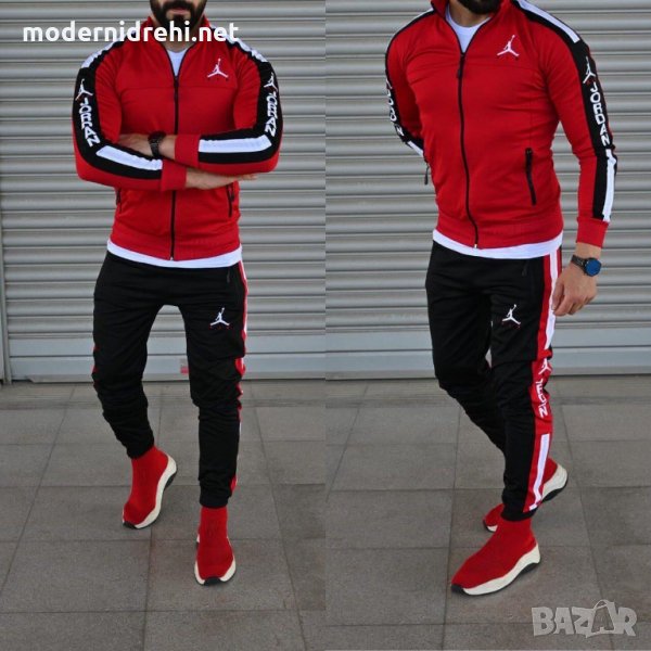Мъжки спортен екип Nike Jordan червен, снимка 1
