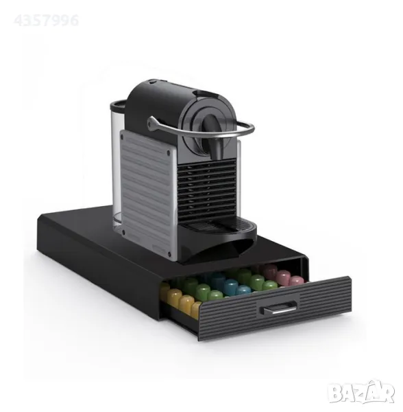 Организационно чекмедже за 50 кафе капсули, За съхранение, Черен , снимка 1