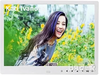 Цифрова рамка за снимки 12" фоторамка , Часовник Календар Дистанционно управление, снимка 1
