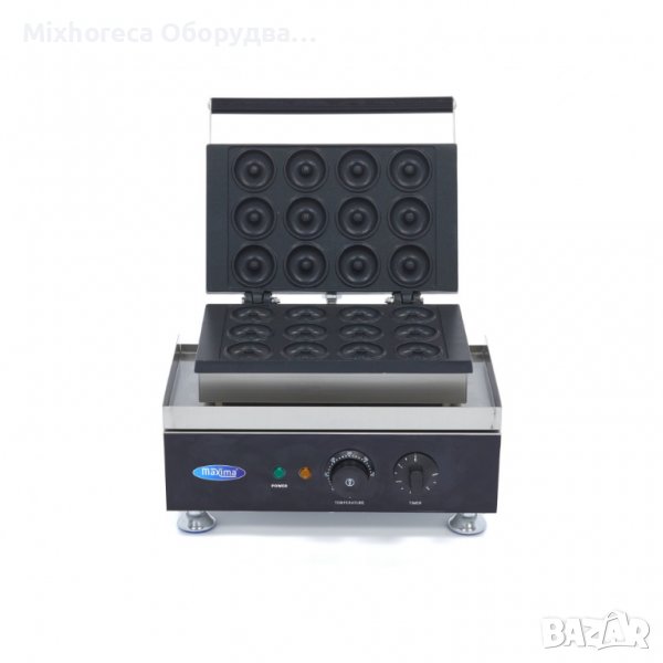 Уред за приготвяне на понички - 12 броя, с индикатор за температура, термостат от 0°C до 300°C, снимка 1