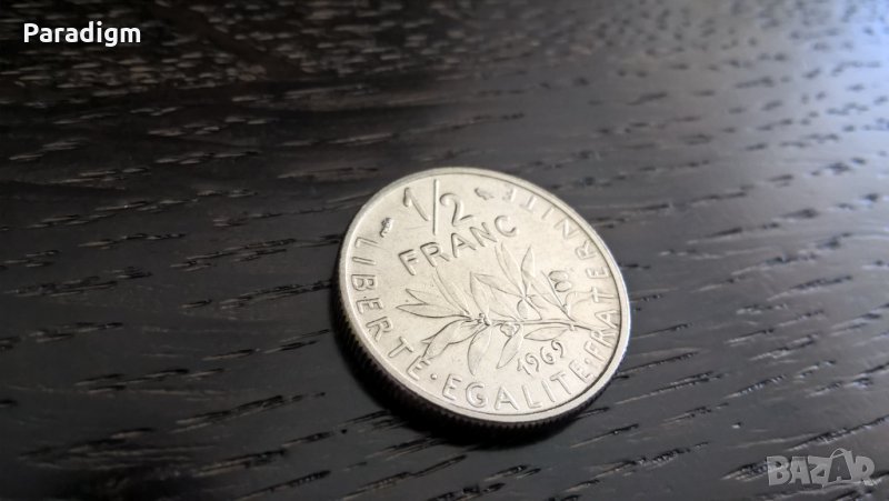 Монета - Франция - 1/2 (половин) франк | 1969г., снимка 1