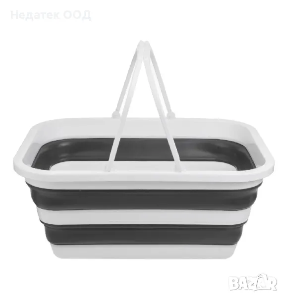 Сгъваем леген, Бял, 45x34x18см, снимка 1