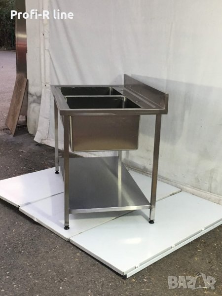 Мивка двойна от неръждавейка 150 см, снимка 1