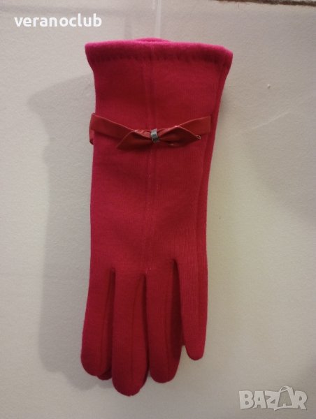 Цикламени дамски ръкавици, снимка 1