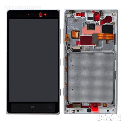 LCD дисплей за Nokia Lumia 830 + тъч скрийн + рамка Черен, снимка 1