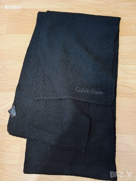 Шал Calvin Klein черен , снимка 1