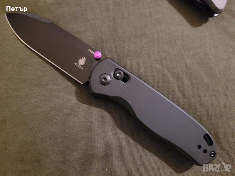 Kizer Drop Bear - N690, алуминиеви чирени и регулируем аксис лок заключване на острието , снимка 1