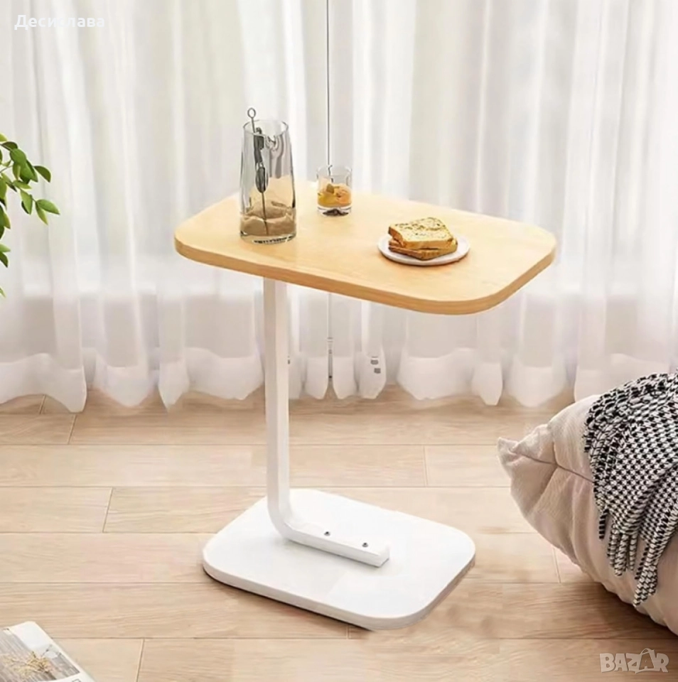 Многофункционална C-образна масичка за кафе, снимка 1