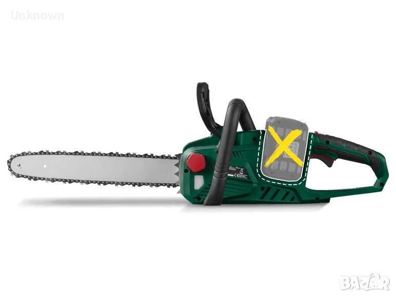 Parkside 40v акумулаторен верижен трион, снимка 1