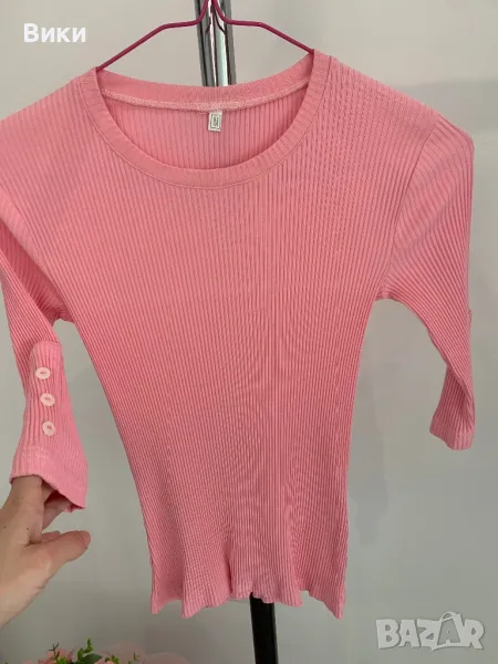 Розова блуза в размер S-M, снимка 1
