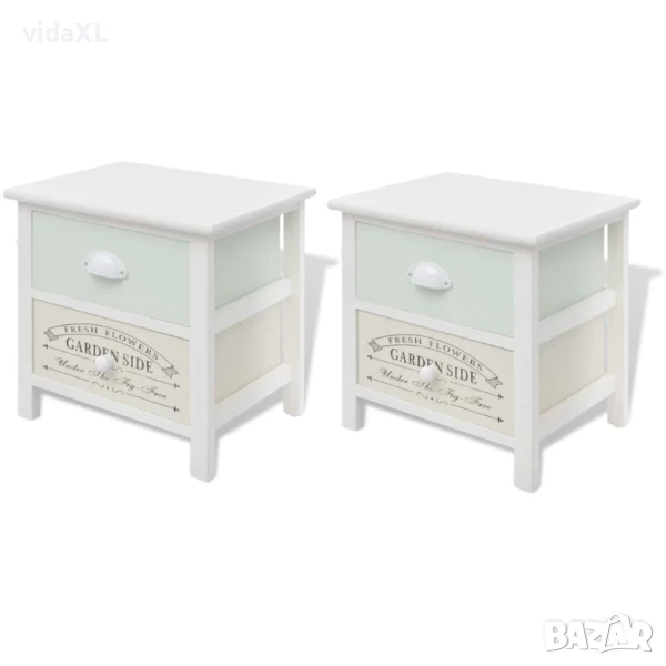 vidaXL Нощни шкафчета във френски стил, 2 бр, дърво(SKU:242875), снимка 1