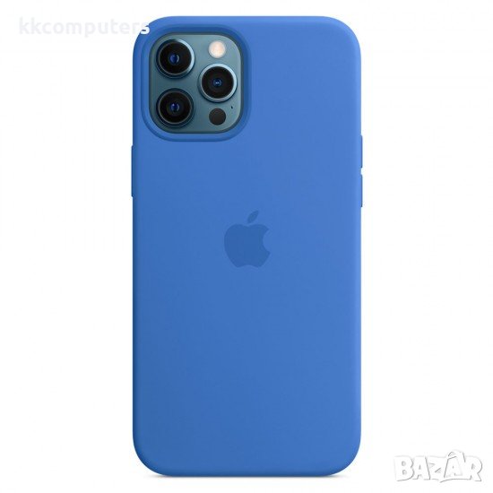 Силиконов кейс Silicone Case за Apple, За iPhone 11 (6.1), Син, снимка 1
