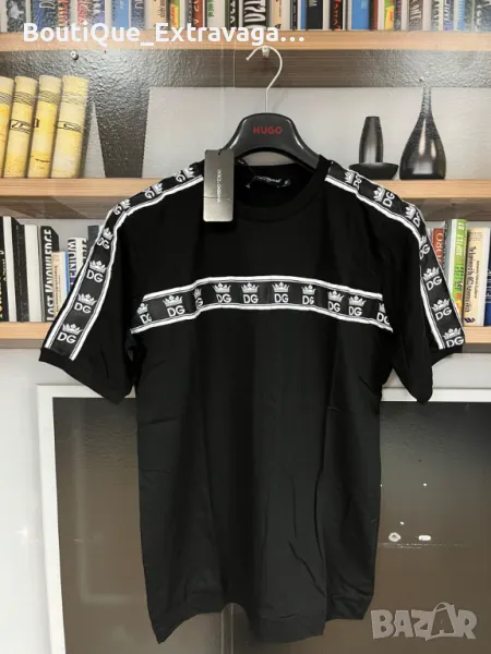 Мъжка тениска Dolce & Gabbana Black DG !!!, снимка 1