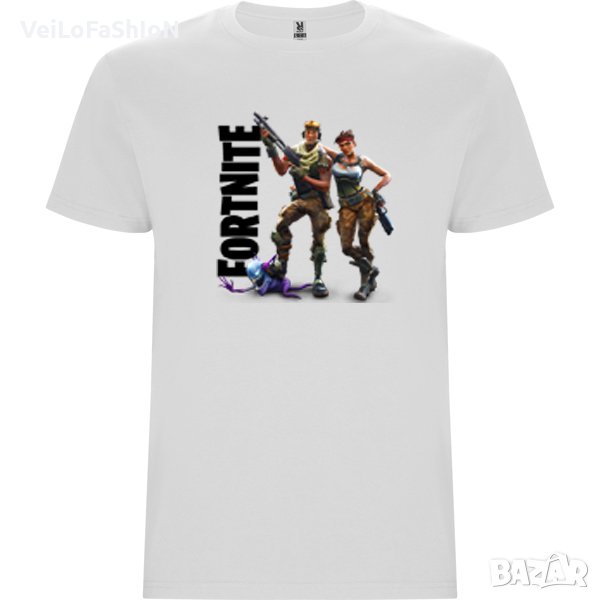 Нова детска тениска Fortnite в бял цвят, снимка 1